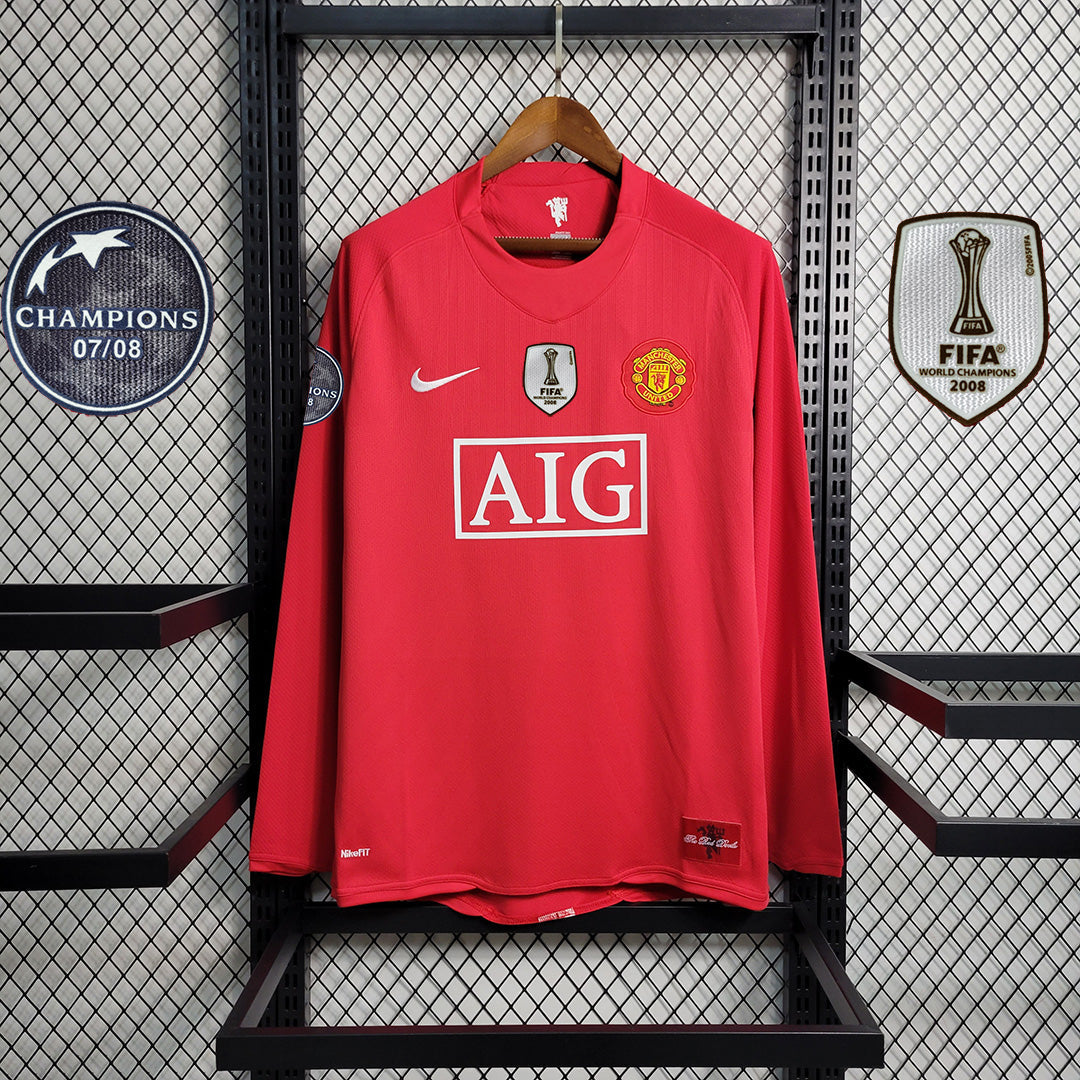 MANCHESTER UNITED RETRO KIT LONG SLEEVE